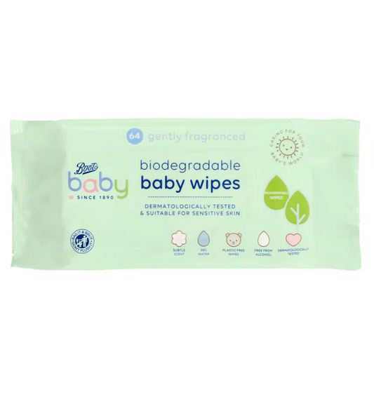 Boots Baby Gently Fragranced Biodegradable Baby Wipes
