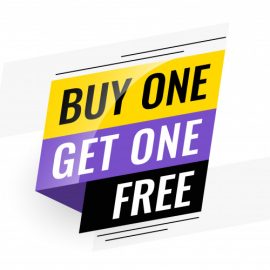 Buy 1 Get 1 Free