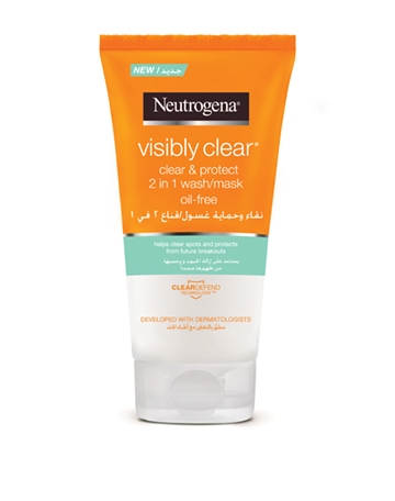 Neutrogena Visibly Clear Clear & Protect 2-in-1 Face Wash Mask