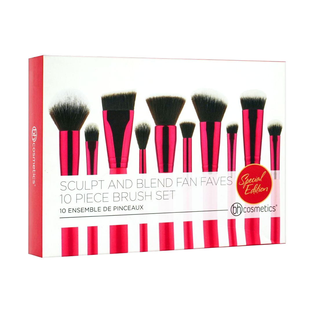bh cosmatics sculpt and blend fan faves 10 piece brush set special edition 1